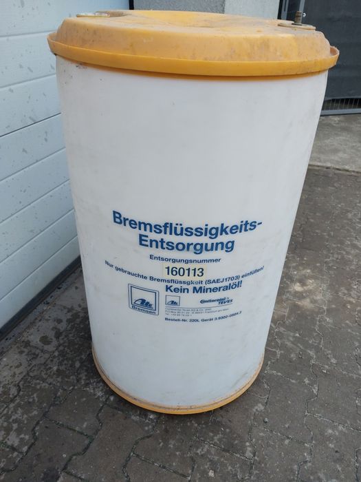 Beczka Ate na zużyty płyn hamulcowy