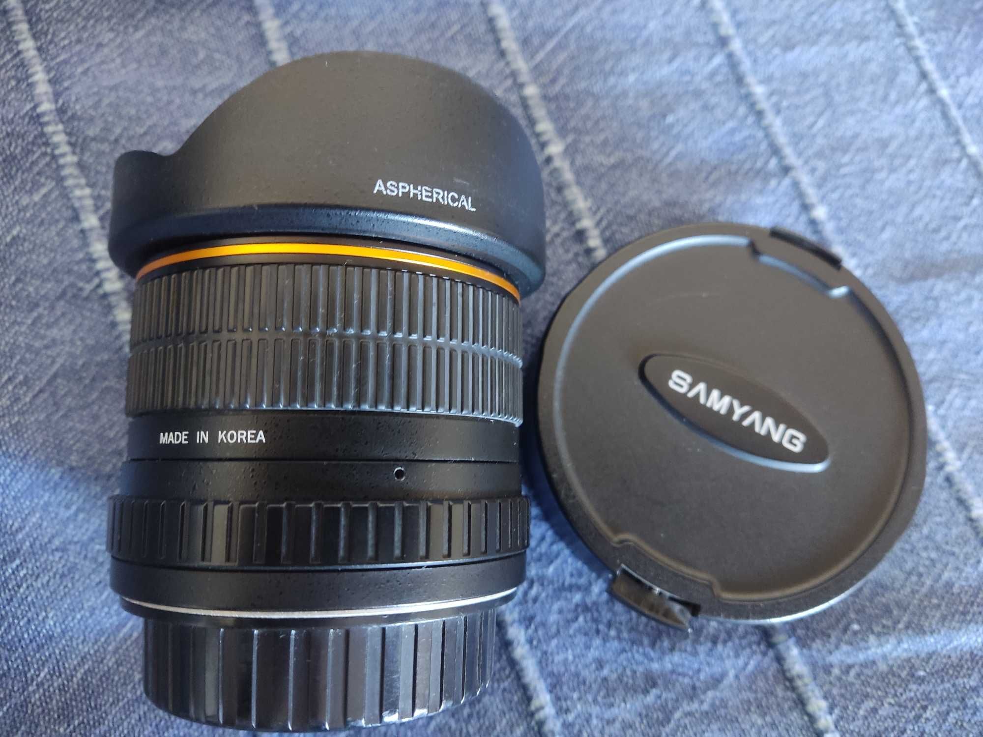 Objetivo Samyang 8mm f3.5 fisheye EF-S (para Canon)