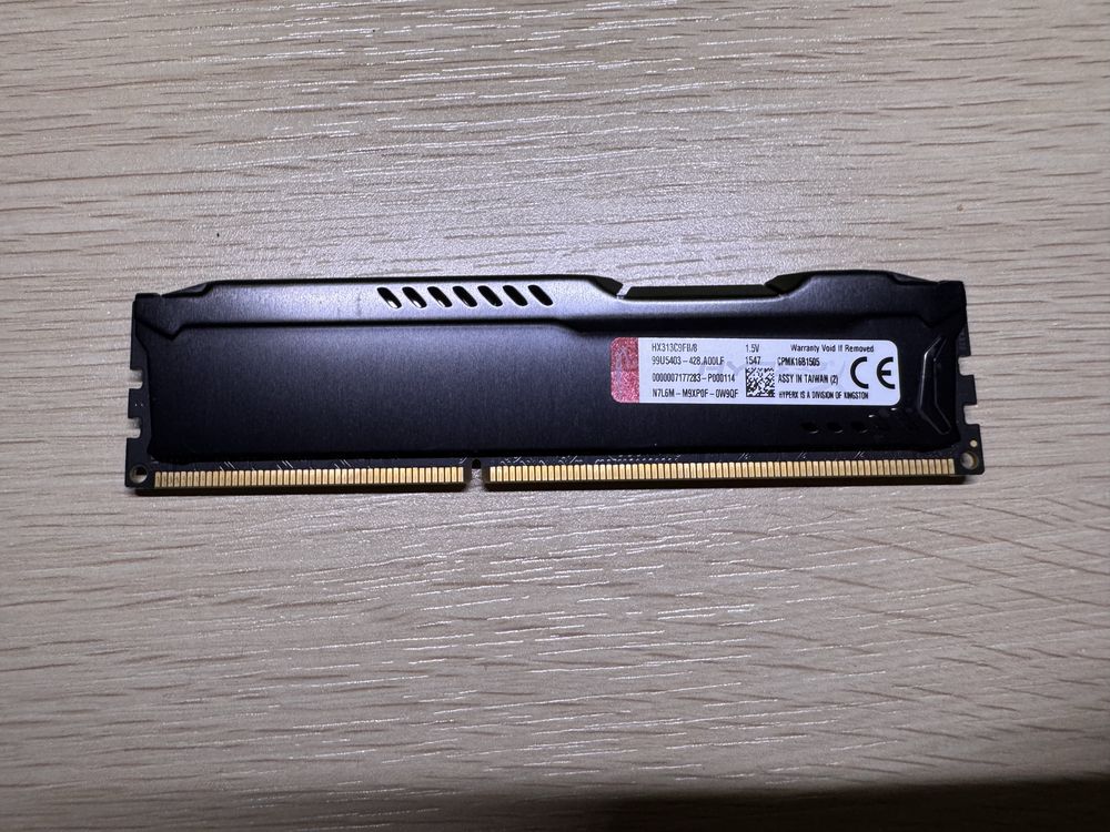 Pamięć RAM HyperX fury, DDR3, 8 GB, 1333MHz, CL9 (HX313C9FB/8)