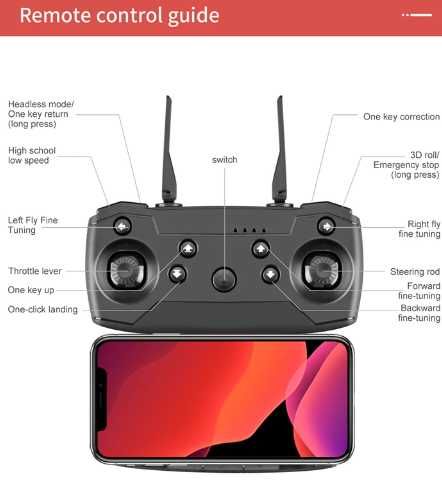 Dron RC zdalnie sterowany 2 x kamera