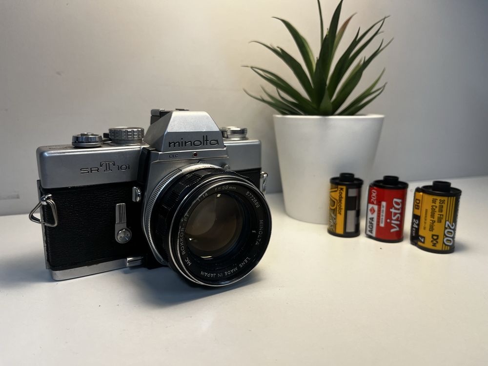 Minolta SRT 101  58mm f1,4 - aparat analogowy, zadbany, z kolekcji