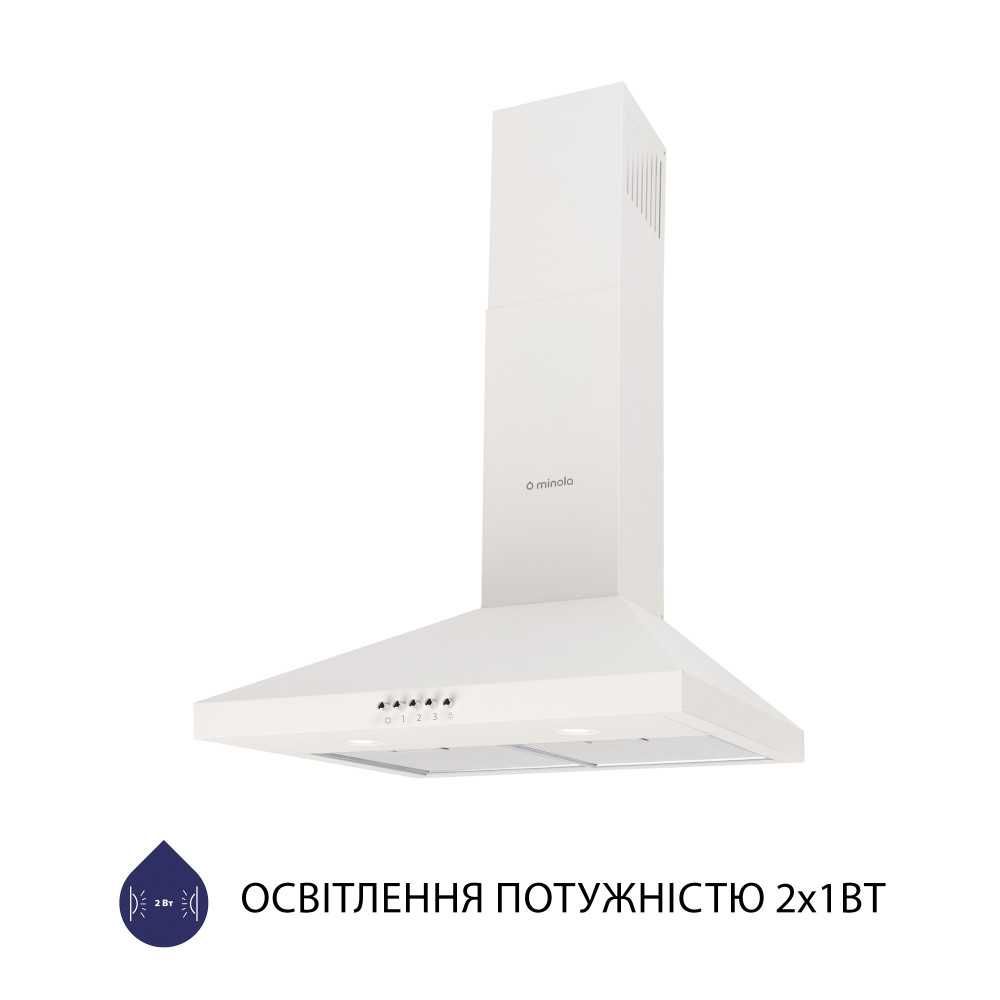 Вытяжки купольные ширина 50 и 60 см. Minola Ventolux
