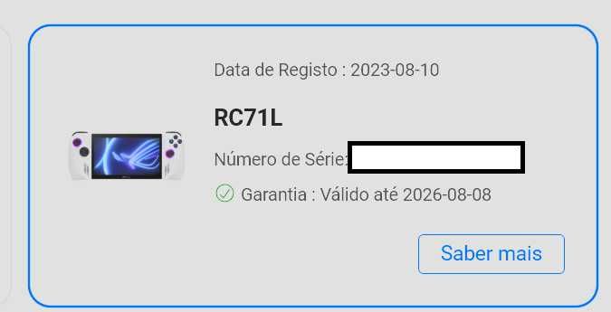 Consola Asus Rog Ally Z1 Extreme 1tb