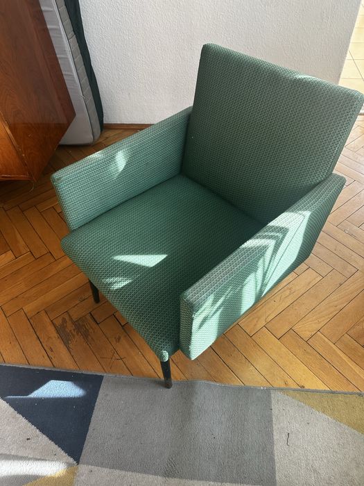 Fotel vintage zielony