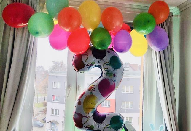 Balony/ girlanda balonowa balon na 2 latka