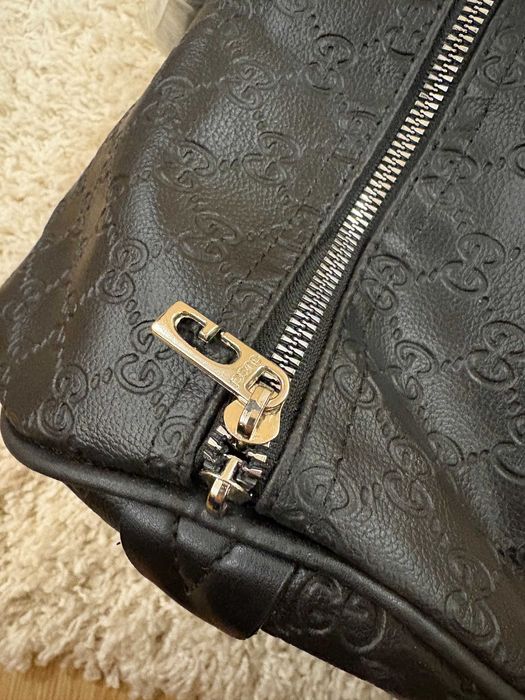 Gucci big lather bag GG travel