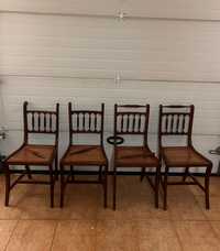 Cadeiras assento palhinha (4)  para restaurar