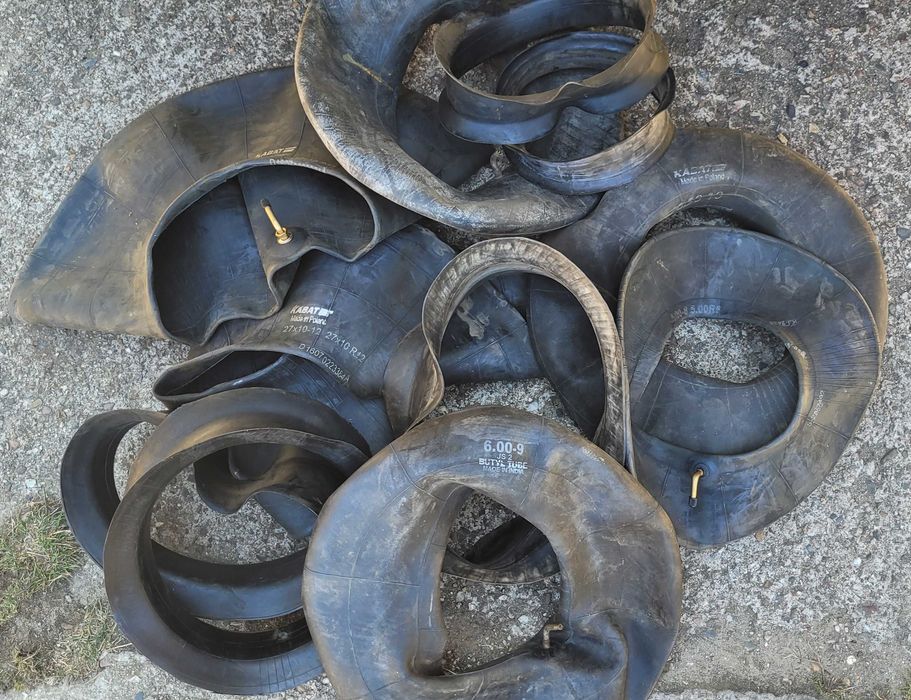 Dętki i fartuchy wózek widłowy 6x9 5x8 27x10 R12 11szt