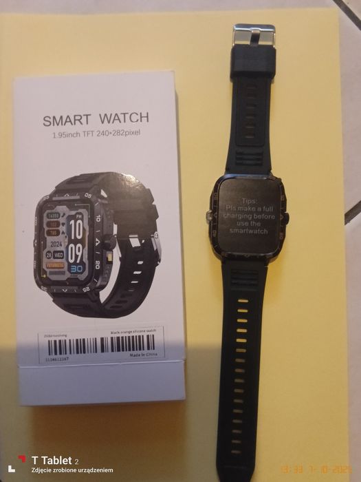 Zegarek męski (SMRT WATCH ) 1.95inch TFT 240*282 pixel-czarny