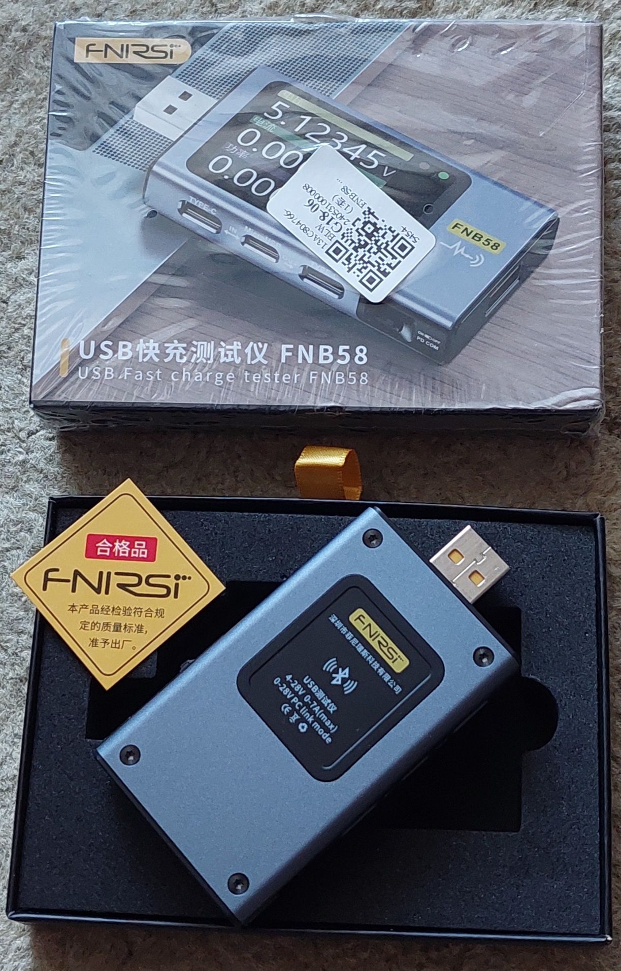 (НОВЫЙ) USB Tectep FNIRSI FNB58 Bluetooth Триггер РD ОС Осцилографр