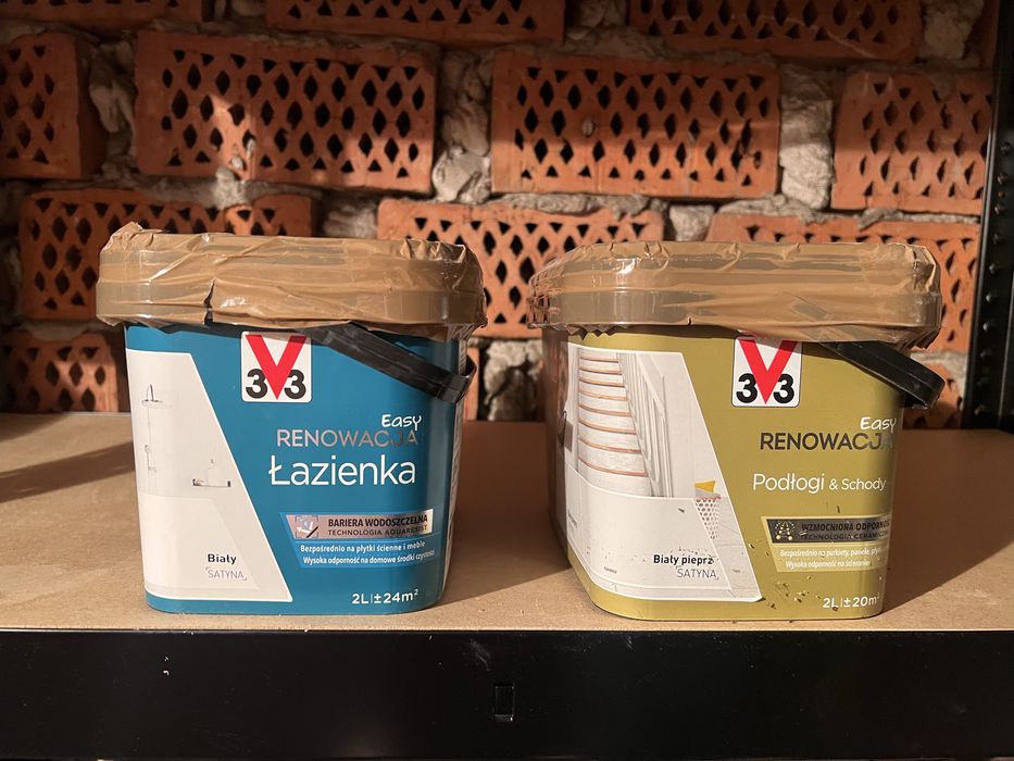 Farba do plytek 2litry + 2 litry do plytek i podlogi