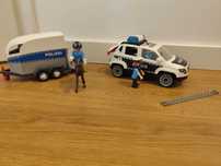 Playmobil samochód policyjny + przyczepa dla konia