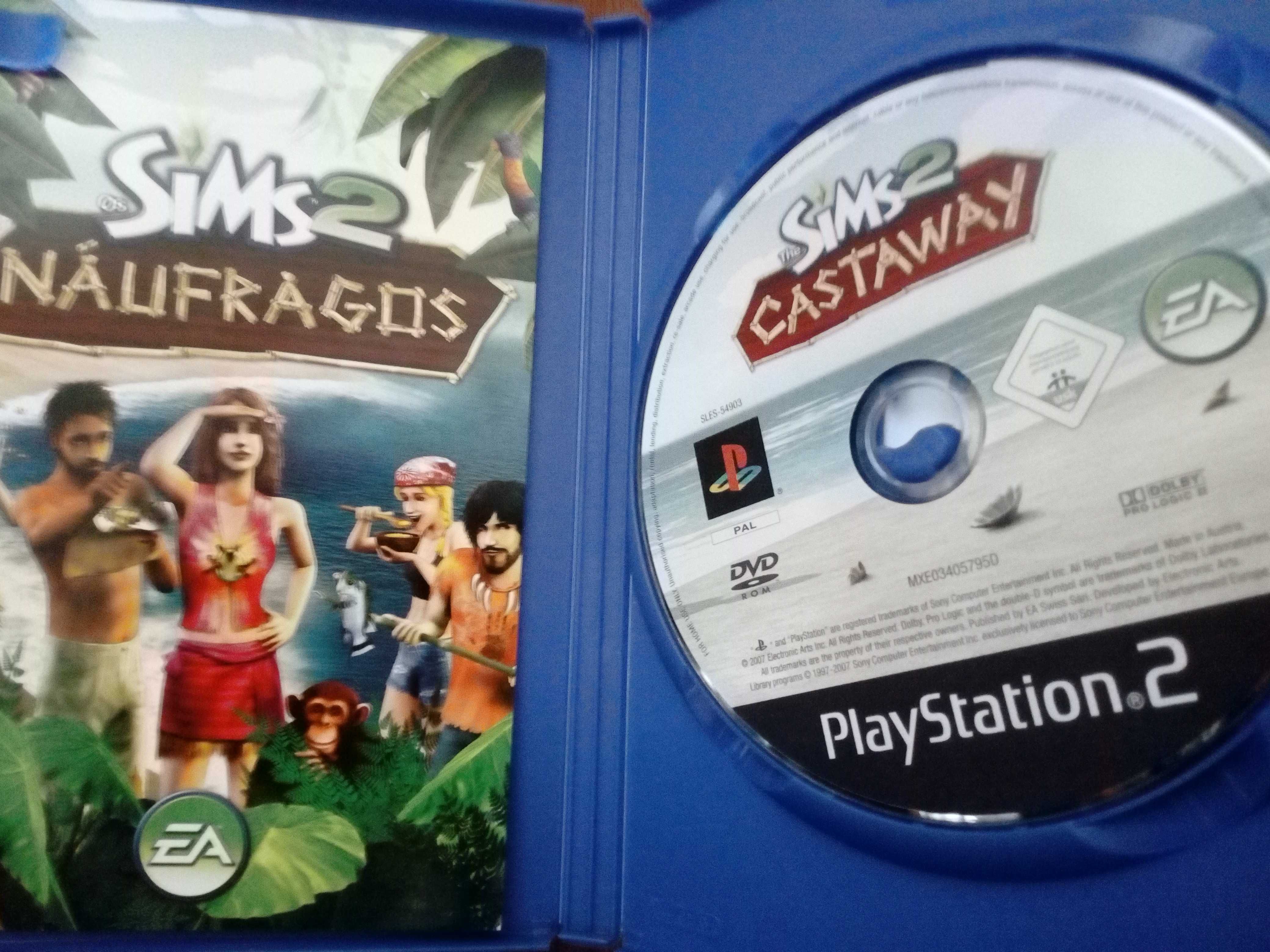 Jogo Playstation 2 / PS2 - Sims 2 Naufragos (The sims 2 Castaway)