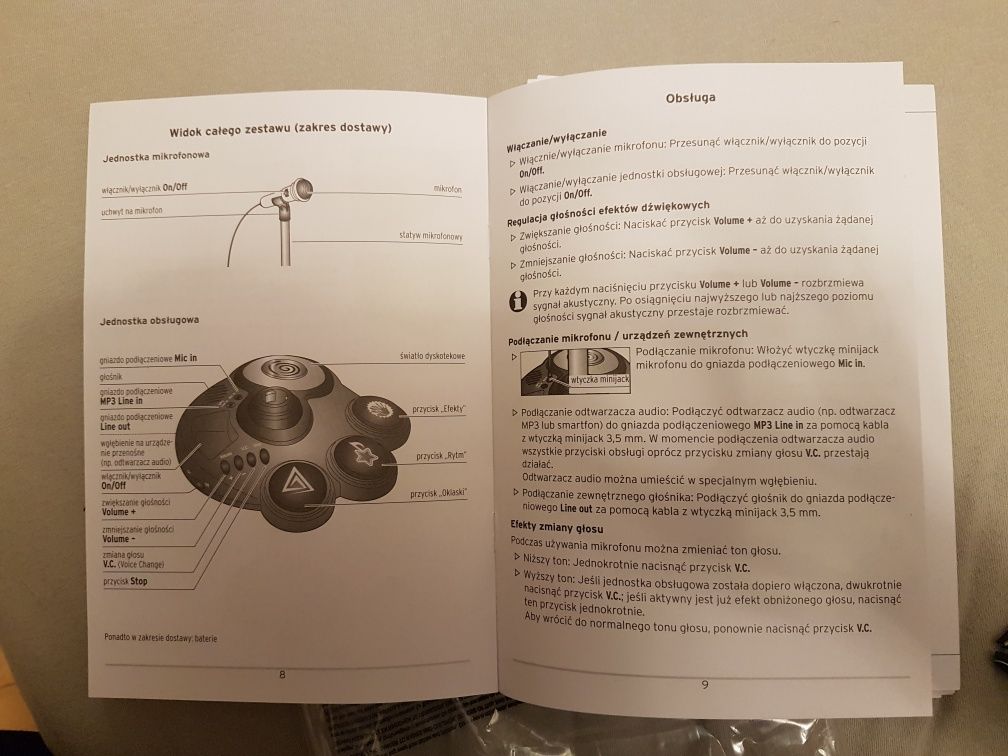 Zabawka Mikrofon dla chłopca dziewczynki