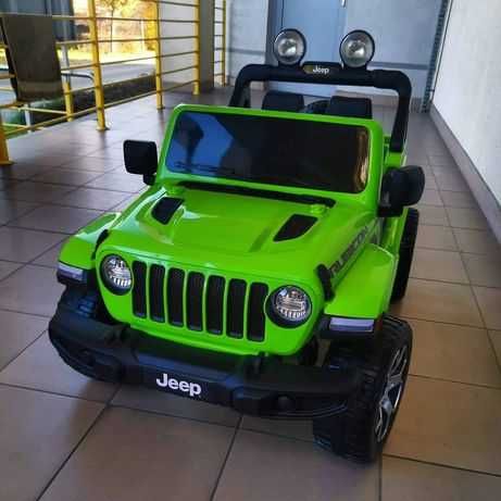 Jeep na akumulator  Wrangler Rubicon Zielony 4x4