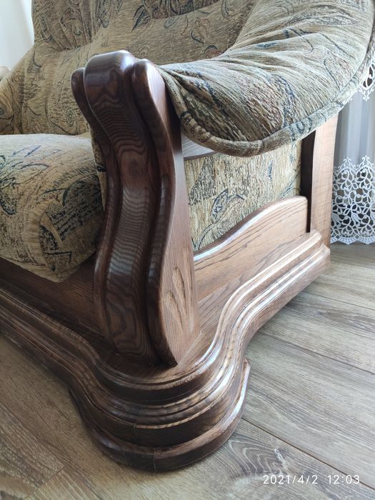 Kanapa sofa dębowa