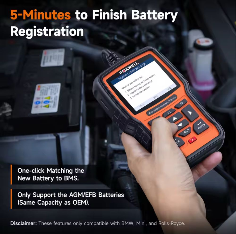 Foxwell NT510 Elite for Bmw Mini e RollsRoyce