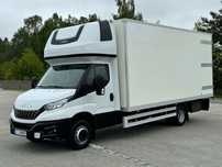 Iveco Daily 2022r‼️72C16‼️Winda Palfinger 1000Kg Udźwigu Izoterma/kontener 5.52m 3.0 Diesel DMC 7200 kg 70C16 Salon Polska Faktura VAT 23%  72C18 sypialka Sprinter Master Man BAR Dhollandia podest ruchomy