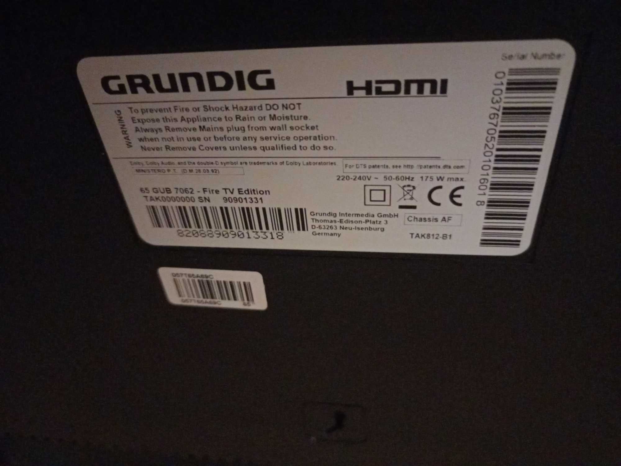 Grundig 65 дюймов 4к