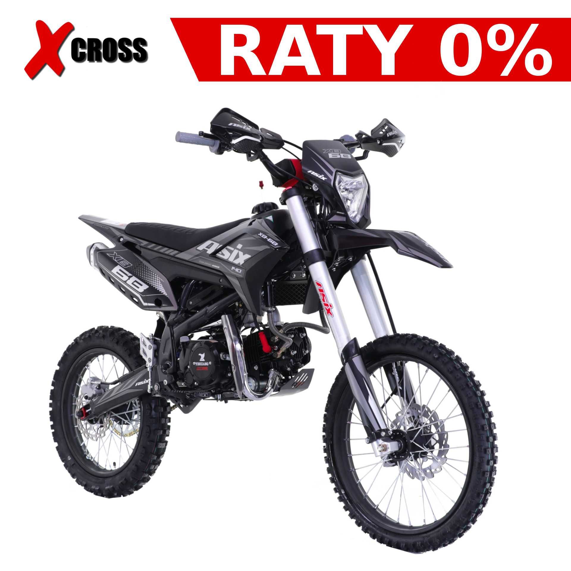 Cross dziecka XB66 New Asix XB48 125cc 17/14 XB68 140cc 19/16 Raty dow