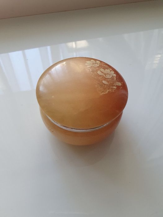 Шкатулка, скринька вінтажна алебастрова Italy