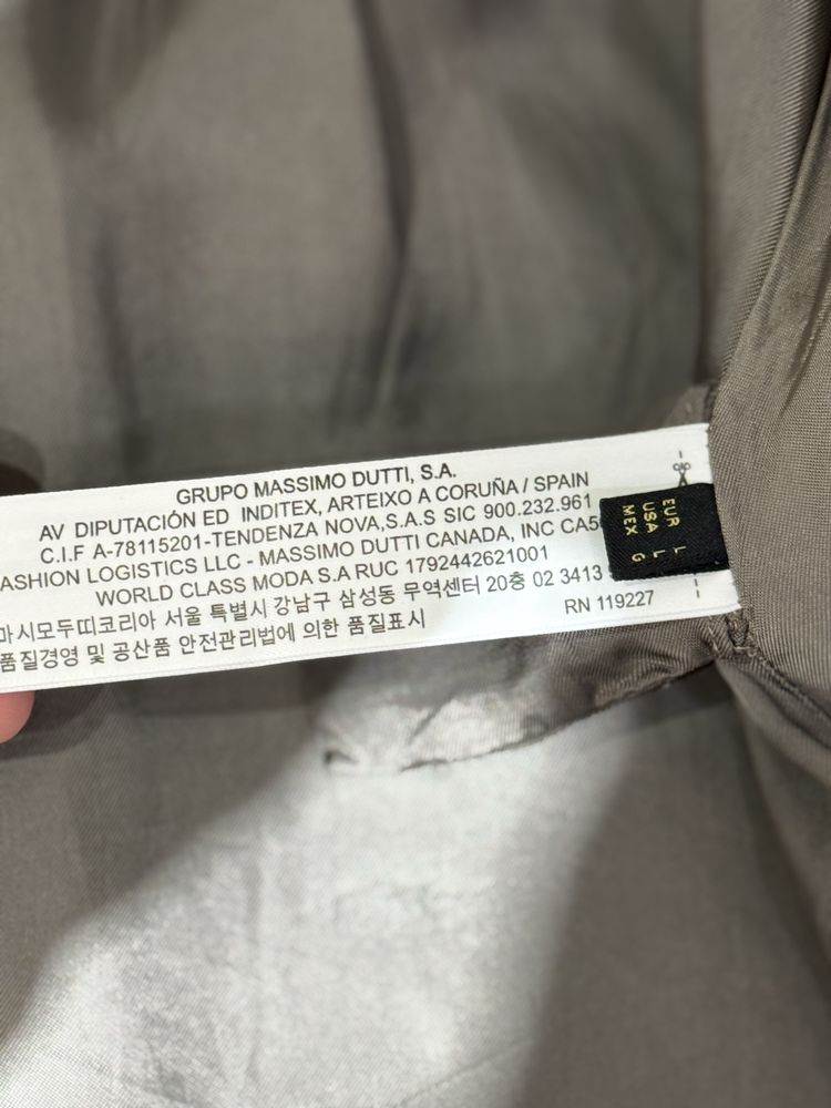 Тренч пальто massimo dutti оригинал на подкладе ML