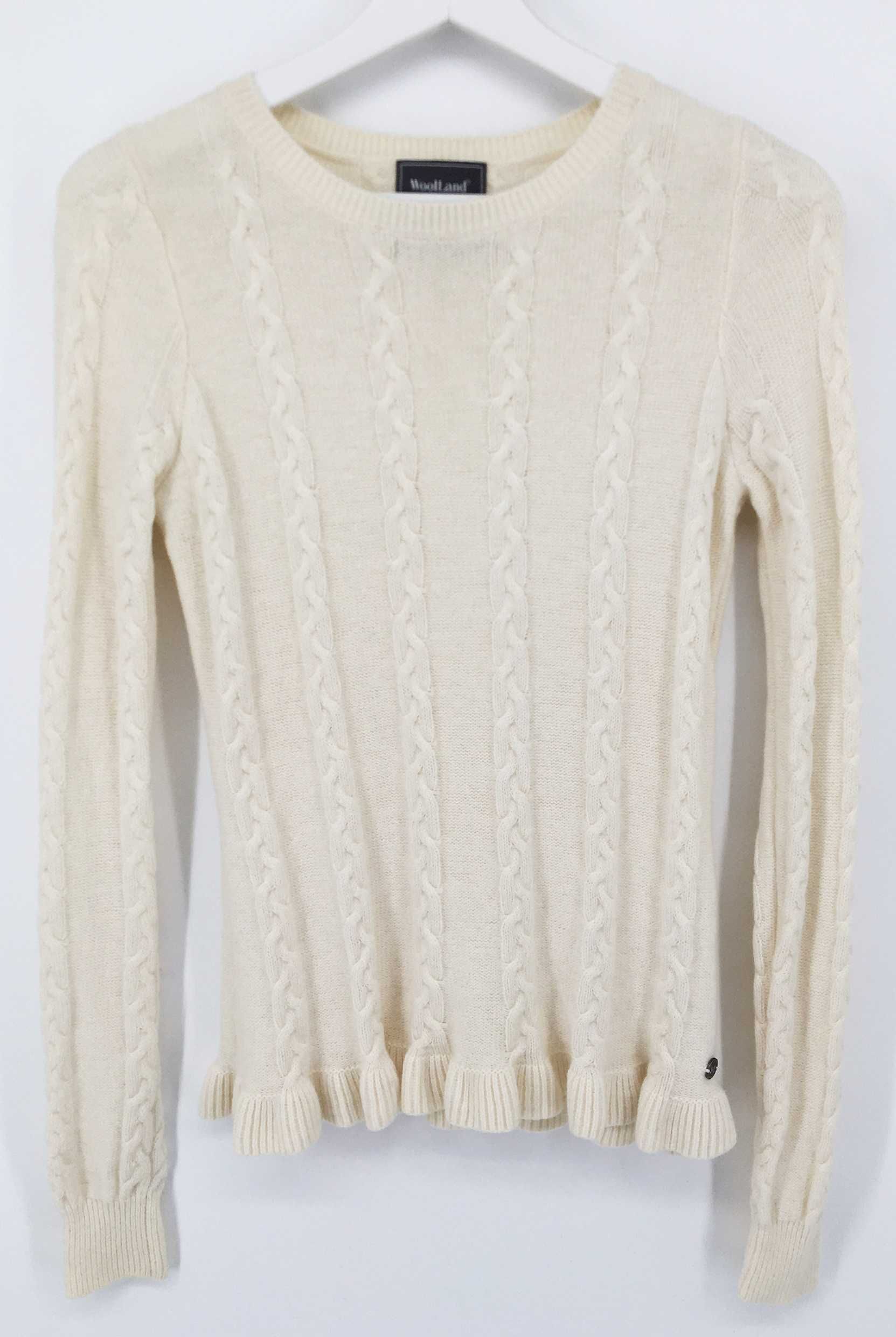 WOLLAND NORWAY sweter wełna 34