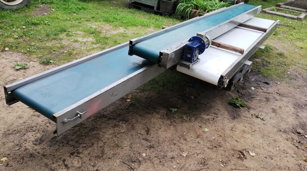 Taśmociąg taśmowy transporter podajnik falownik rębak do gałęzi