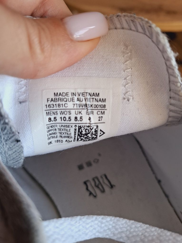 Сірі літні чоловічі кеди Converse 42р, оригінал
