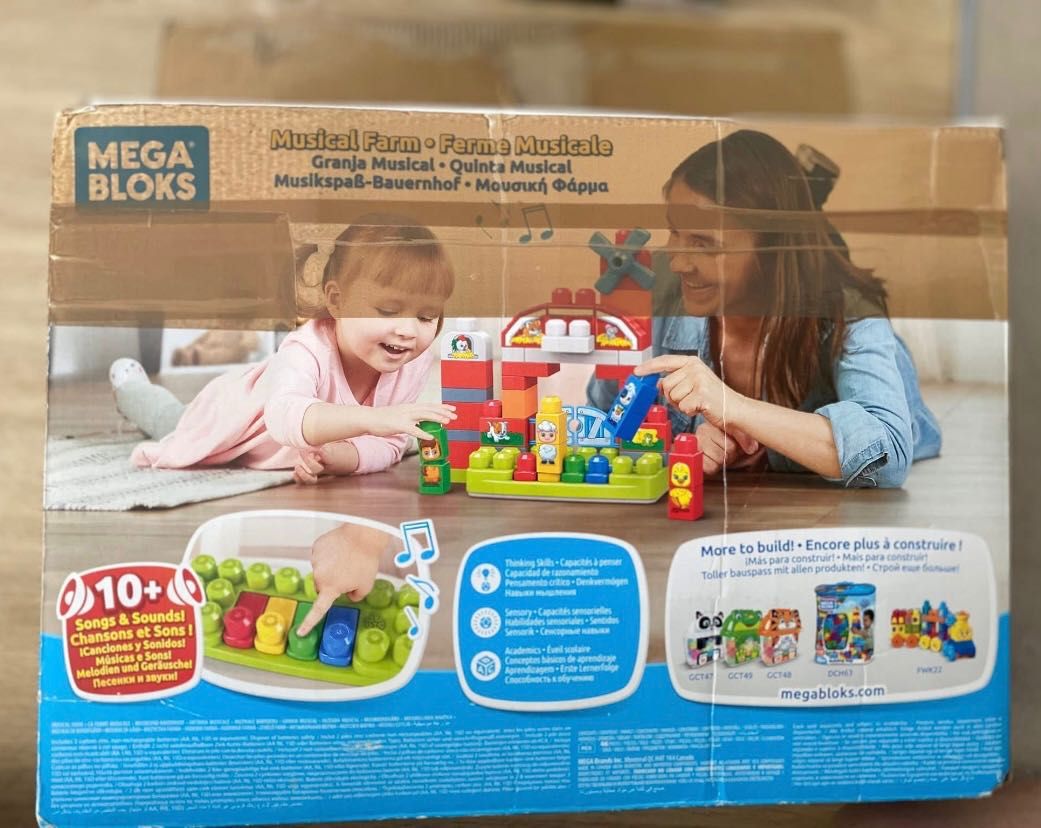 edukacyjną Mega Bloks Fisher Price muzyczna farma