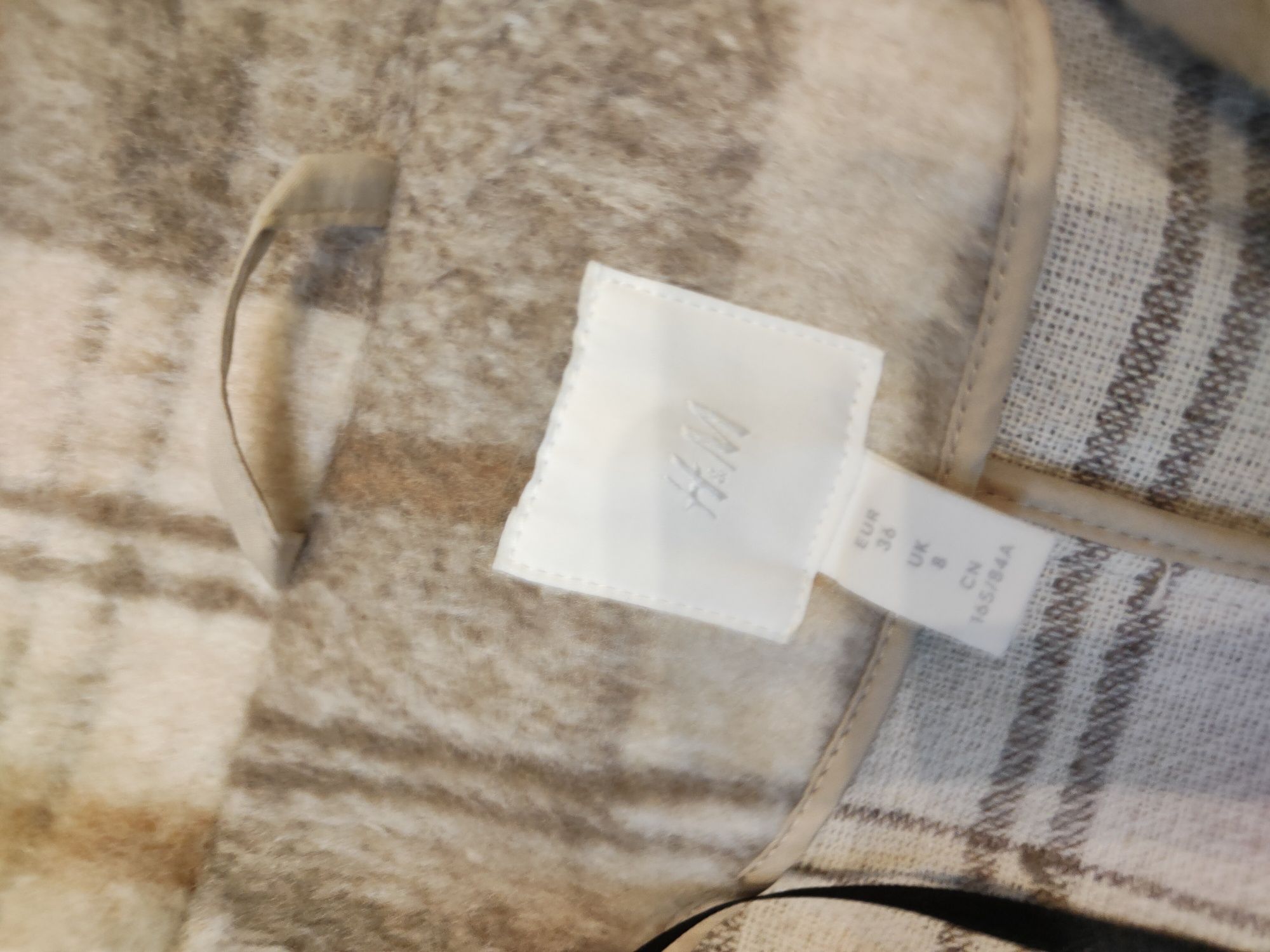 Płaszcz w kratę H&M rozm 36