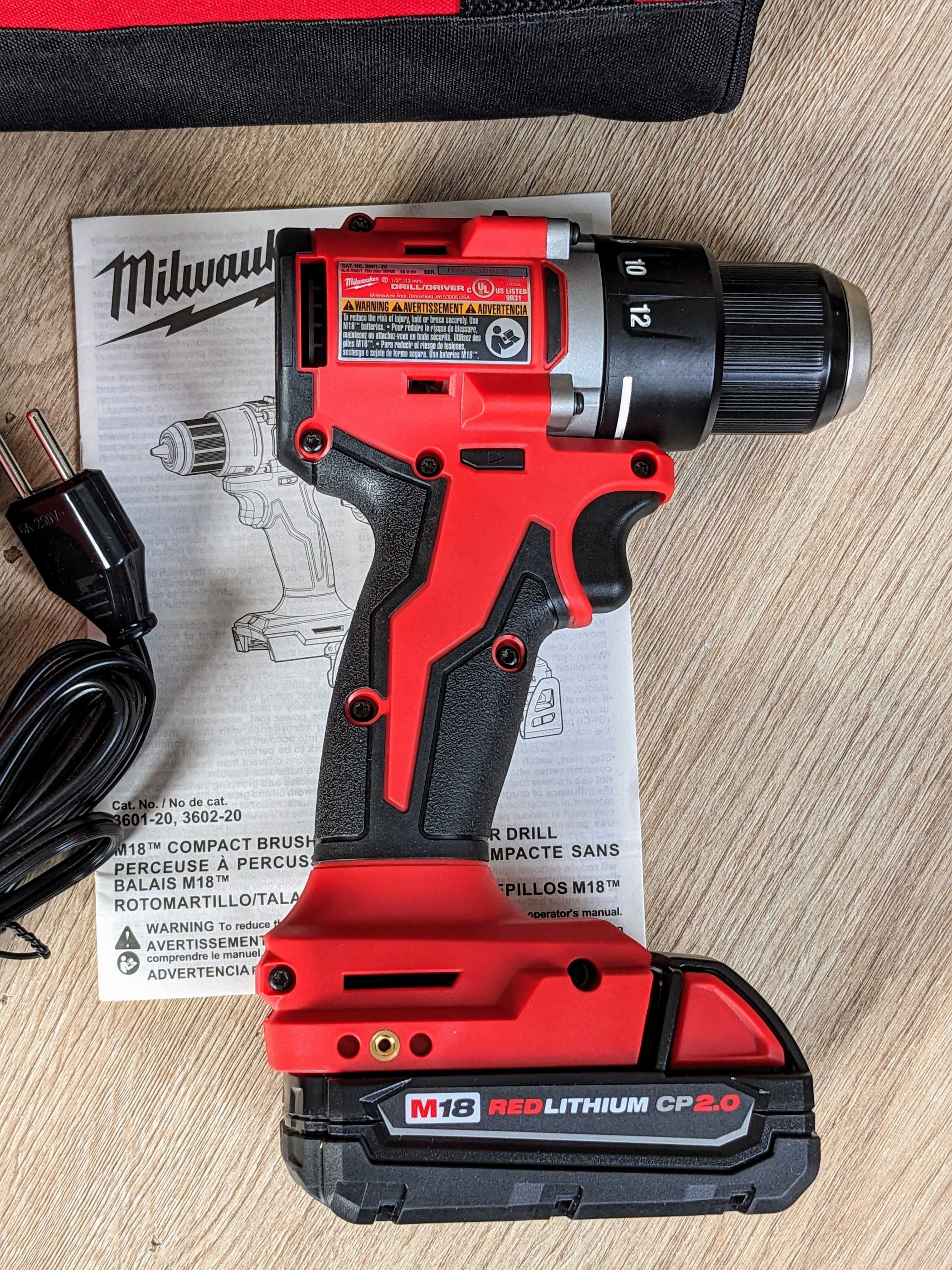 Milwaukee M18 3601-21P безщітковий дриль шуруповерт