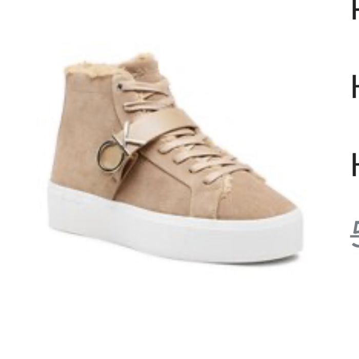 Замшевые зимние ботинки, хайтопы, Calvin Klein, оригинал!