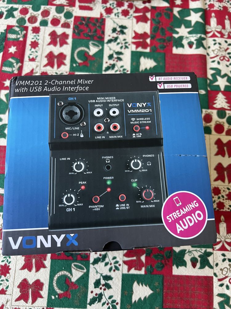 Mesa de Mistura 2 Canais com USB Audio (VMM201) - VONYX