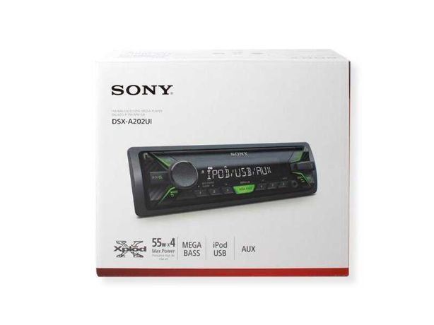 SONY Receptor Multimédia - Auto-Rádio, USB, AUX, MP3, FLAC, 55W NOVO!
