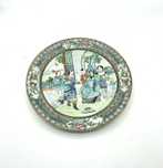 Prato porcelana chinesa minguo, companhia das indias