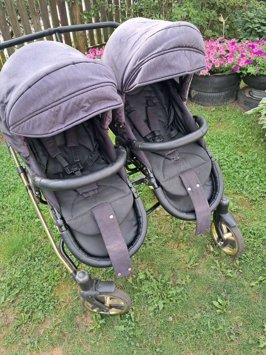 Wózek bliźniaczy junama duo 2w1