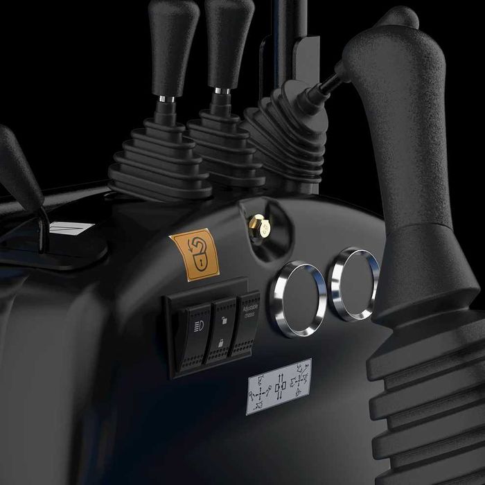 KUBOTA RIPPA R10 Kabina Joystick minikoparka