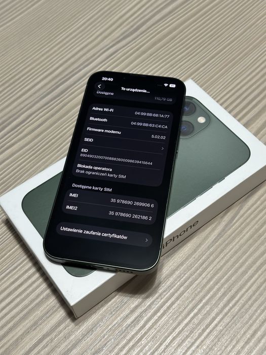 iPhone 13 128GB • Green • FV/paragon • bateria 76%