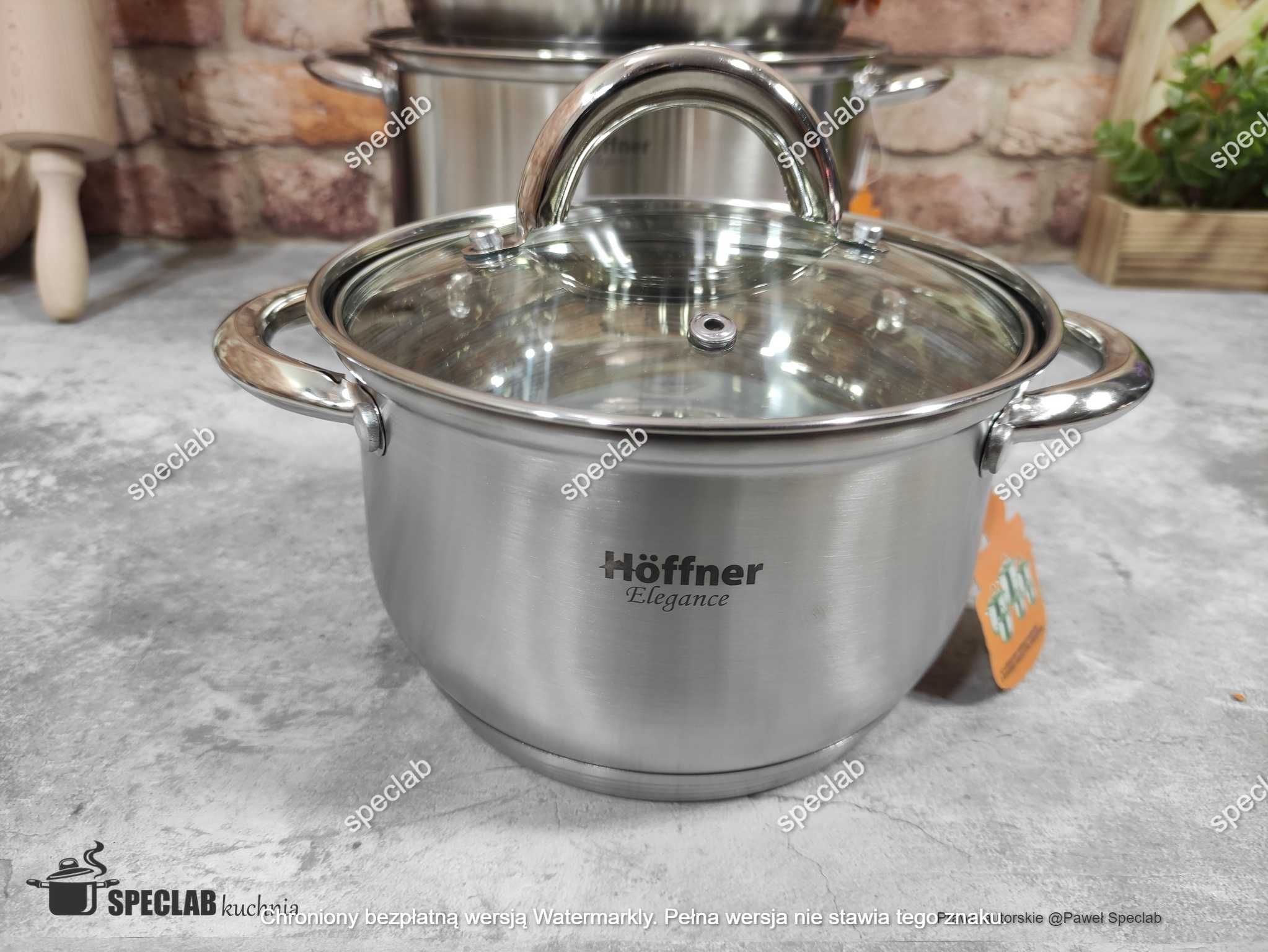 Zestaw garnków HOFFNER HF-4360 . Gaz, indukcja, halogen