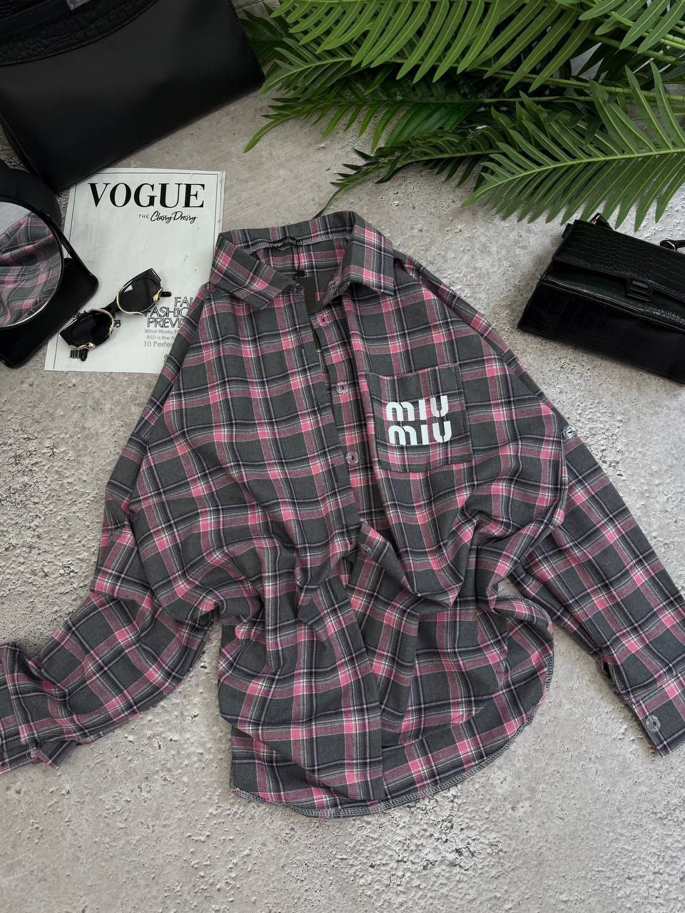 Трендова сорочка з фланелі oversized