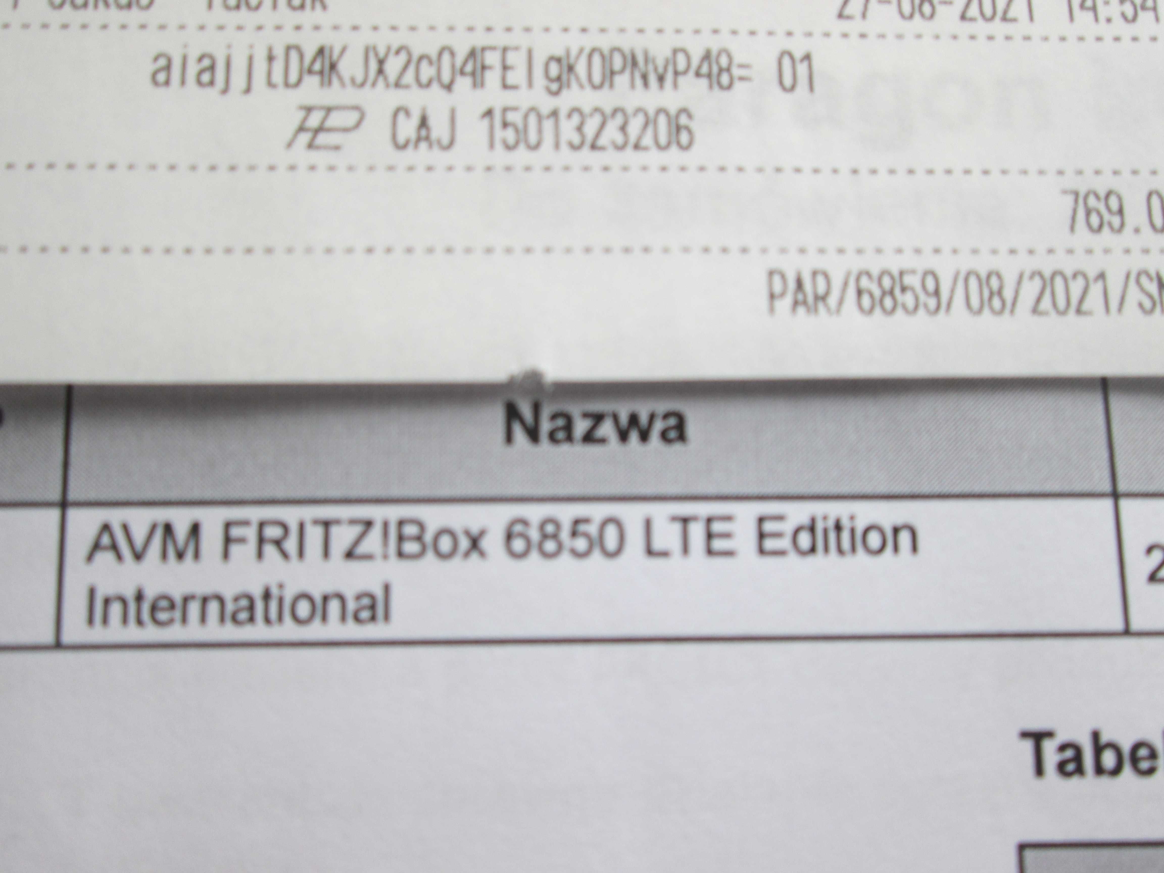 Router LTE AVM FRITZ! FRITZ!Box 6850 LTE biały