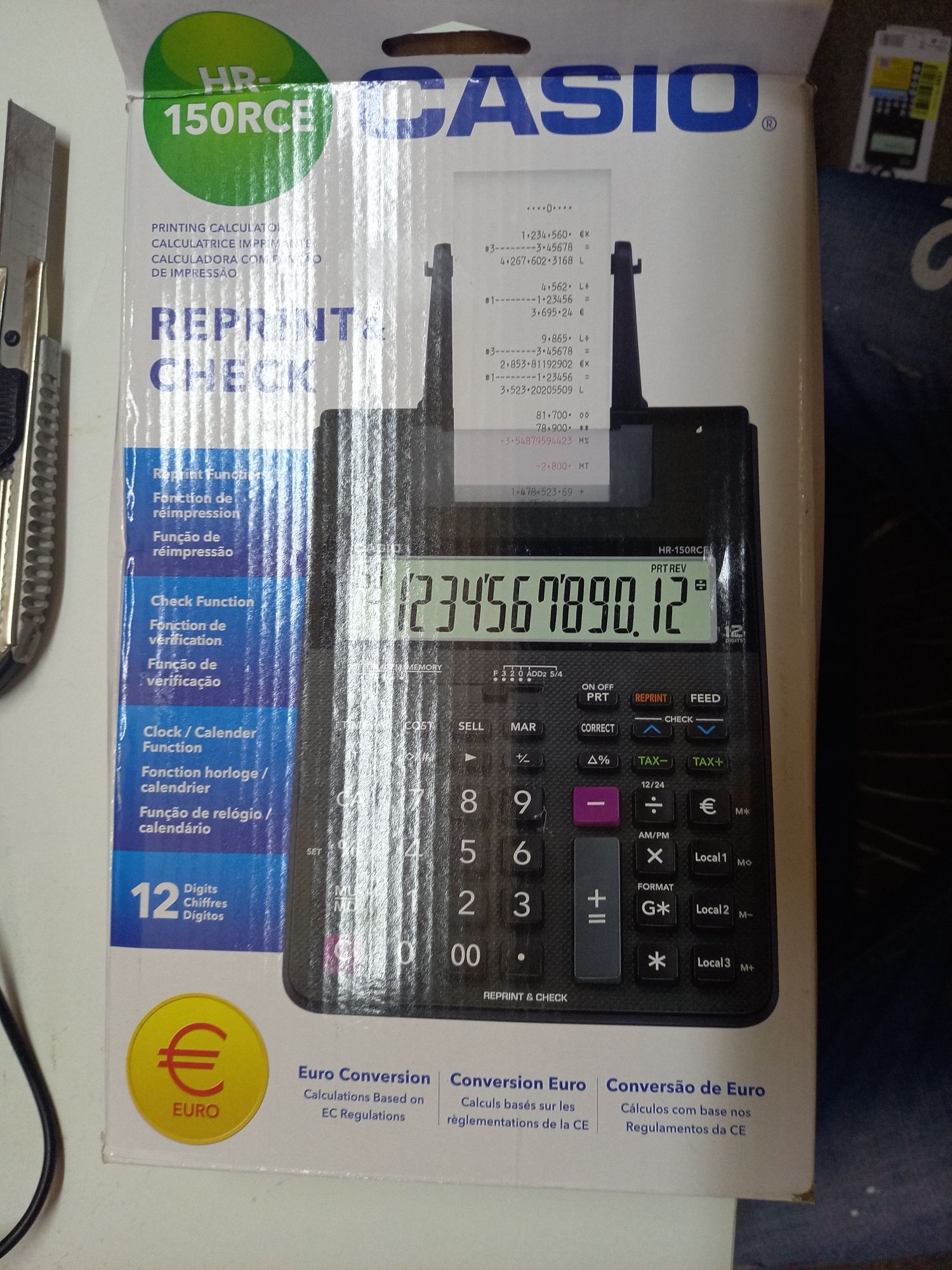 Casio hr-150 Kalkulator z funkcją drukowania