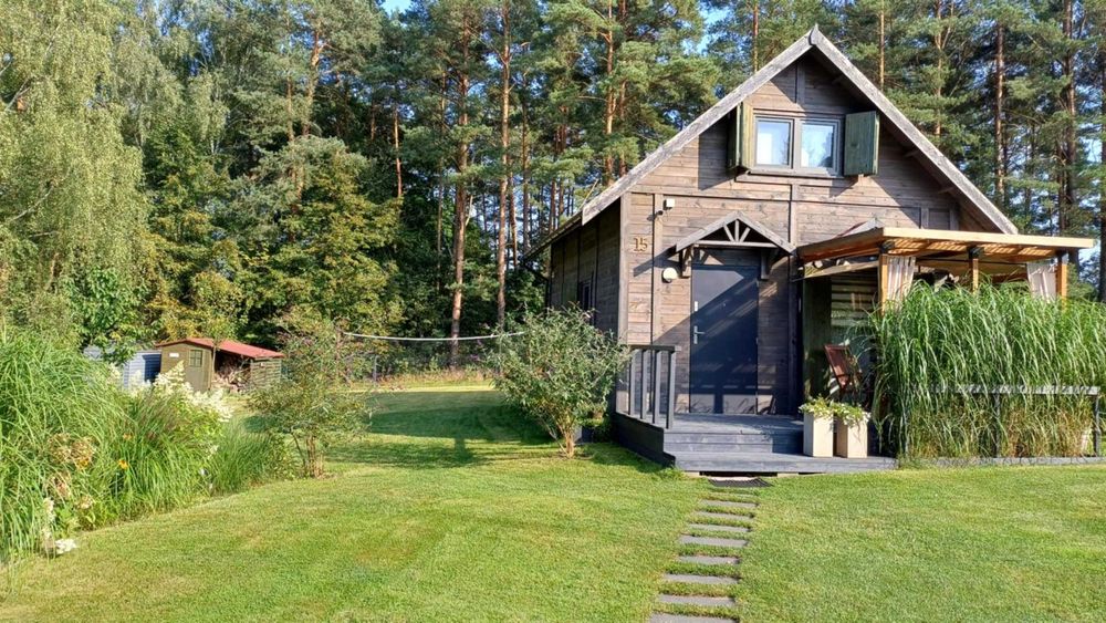 Domek mieszkalny 45 m, całoroczny w otulinie Puszczy na Mazurach.