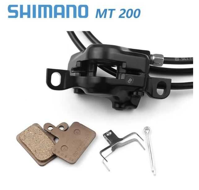 Гідравлічні гальма Shimano mt200 комплект передній+задній, ротора Avid