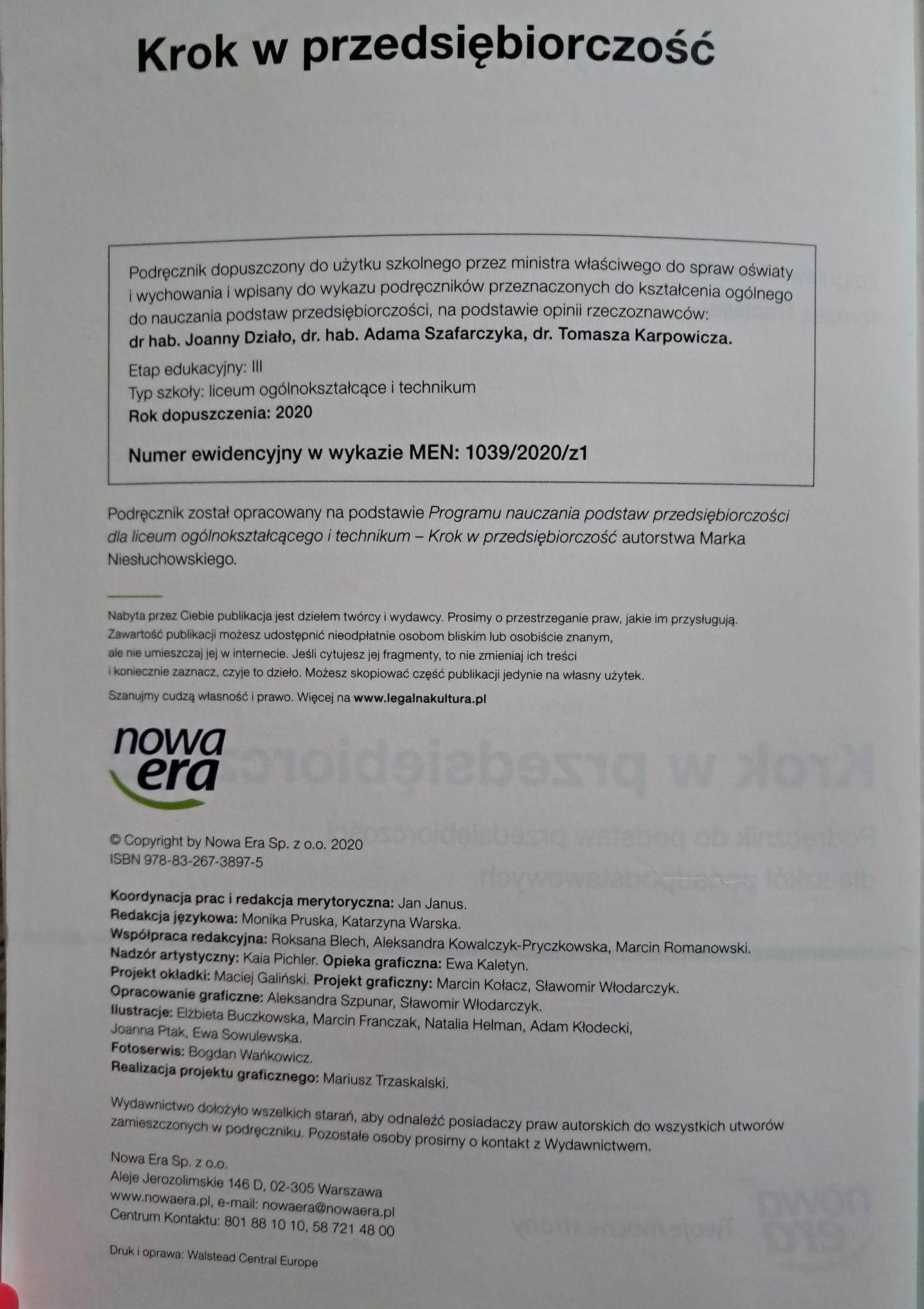 Krok w przedsiębiorczość.