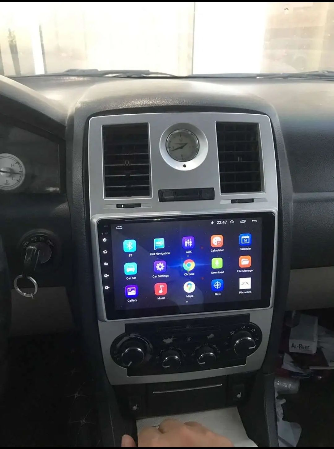 Rádio Android 12 com GPS Chrysler 300C (Novo)