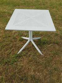 Stolik ogrodowy, 70 cm, plastikowy biały stoły