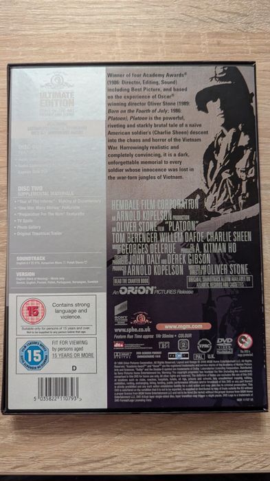 Platoon - Pluton dvd pl