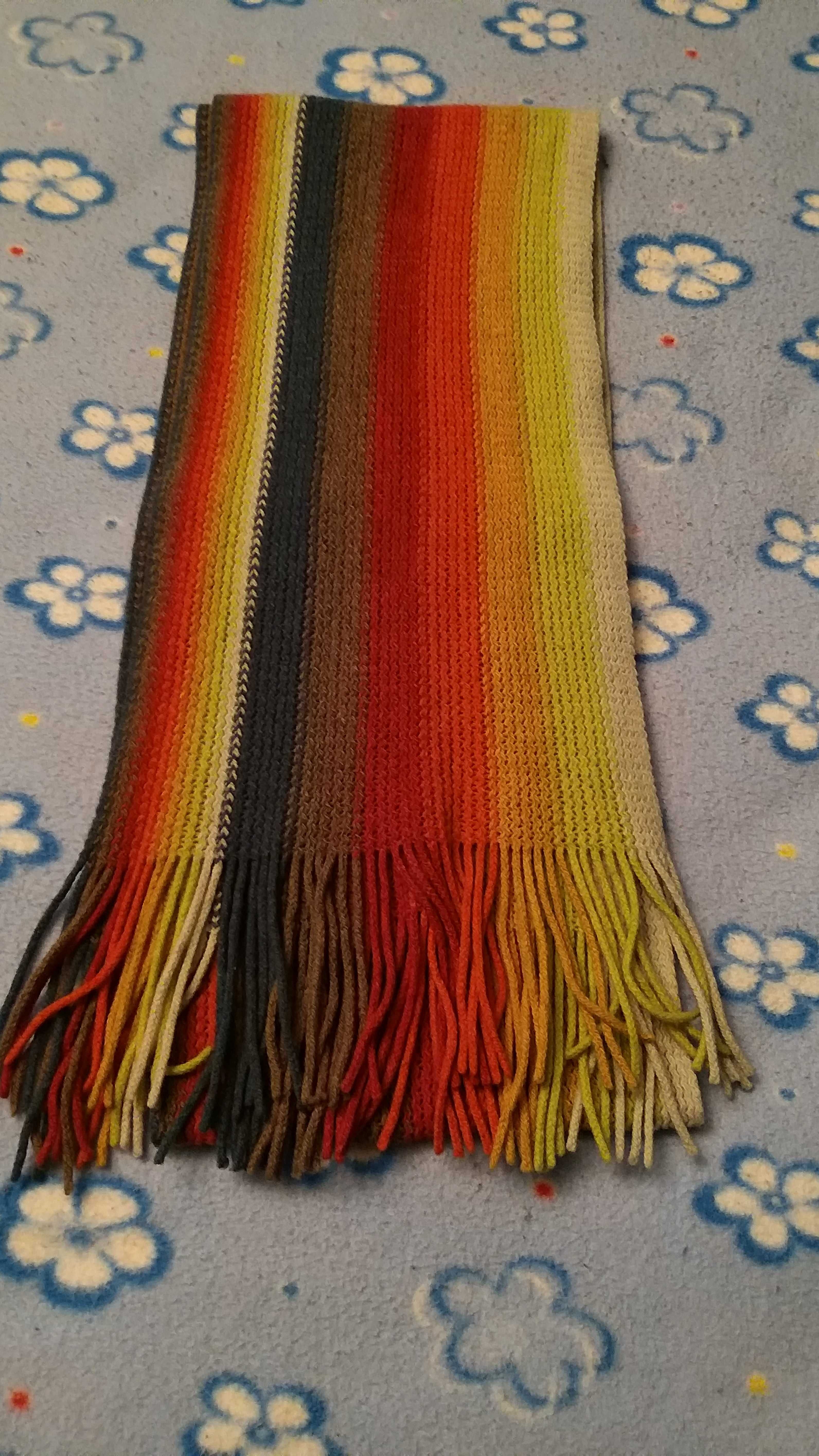 cachecol ás riscas multicolor